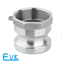 Raccord rapide de type EVK-QUICK COUPLING, en acier inoxydable SS316, moulé, avec bouchon anti-poussière DP à connexion femelle, pour la construction navale, marque EVK