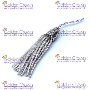 ทองคำแท่งฝรั่งเศสสีเงิน | หมอนแท่งพู่ - Product Image 3