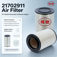 Élément de filtre à air haute efficacité 21212204 AF26249 C301345 P955200 RS5332 21702911 pour moteur diesel marin