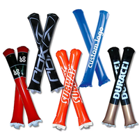 Bâtons de cheering promotionnels personnalisés HLC avec logo, bâtons de bruit avec lumières LED, bruiteurs gonflables