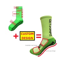 Chaussettes de sport mi-mollet en nylon et coton pour jeunes athlètes, avec logo personnalisé, respirantes, antidérapantes, design exclusif