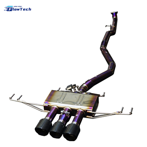 ท่อไอเสียไทเทเนียมแบบวาล์วสำหรับรถแข่งสมรรถนะสูง สำหรับ Honda Civic Type R FK8 2.0L K20C1 เชื่อม TIG ติดตั้งได้โดยตรง ชุดอัพเกรด Catback - Product Image 3