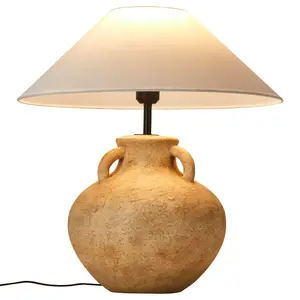 Lampada da tavolo decorativa vintage retrò cinese a fungo lampada da tavolo da pranzo di design