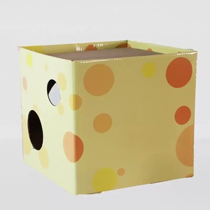 Kotak gua kucing lipat kardus bergelombang ukuran Jumbo untuk boneka ragcoon Maine keturunan berat - Product Image 5