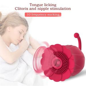 Vibrador de succión de rosa con forma de girasol, estimulación del clítoris del punto G, vibrador de masturbación femenina para mujeres, Juguetes sexuales para adultos para Wome - Product Image 6