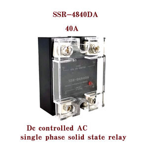 โซลิดสเตตรีเลย์เฟสเดียว 40A DC ควบคุม AC SSR-40DA 480VAC SSR-D4840A 1D4840 - Product Image 2