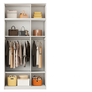 Freestanding <b>Lockable</b> Modern Steel Adjustable Hanging Bedroom Wardrobe <b>Cabinet</b> for Office and Home Storage - Product Image 1