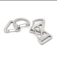 Clip triangulaire tactique en acier inoxydable pour sangle d'escalade, anneau étanche, quincaillerie QianNuo