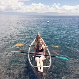 Canoa Popular para 2 Personas con Fondo de Vidrio, <span class=keywords><strong>Kayak</strong></span> Transparente con Accesorios Gratuitos - Product Image 4