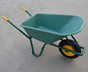 प्लास्टिक wheelbarrow 100L 4.80/4.00-8 टायर प्लास्टिक पहिया