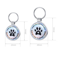 Placa de Metal Personalizada para Mascota de la Más Alta Calidad con Nombre y Código QR Antirrobo, Chapa de Identificación para Perro