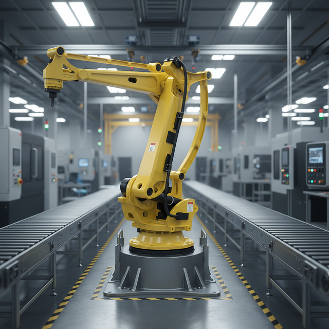 Fanuc Brand Fully Automatic Small Robot Core Components Motor PLC Gearbox Engine 3-Year Warranty 5 kW Power Heavy-Duty