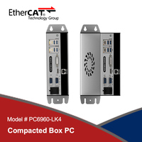 PC6960-POE, caja de soporte de pared para pc con codesys, profinet o ethercat