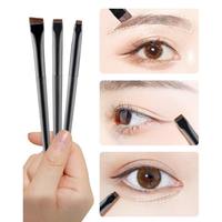 3 Pcs Ultra-Mince Fard À Paupières Angle Sourcils Lame Eyeliner Maquillage Brosse Ensemble pour le Visage Utilisé avec Correcteur et Blaireau