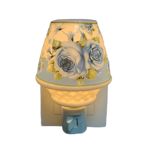 Lampe de nuit <span class=keywords><strong>à</strong></span> <span class=keywords><strong>brancher</strong></span> Guangli GL-TC3, motif roses, taille moyenne, en porcelaine, source de lumière blanc chaud, pour la décoration de la maison - Product Image 4