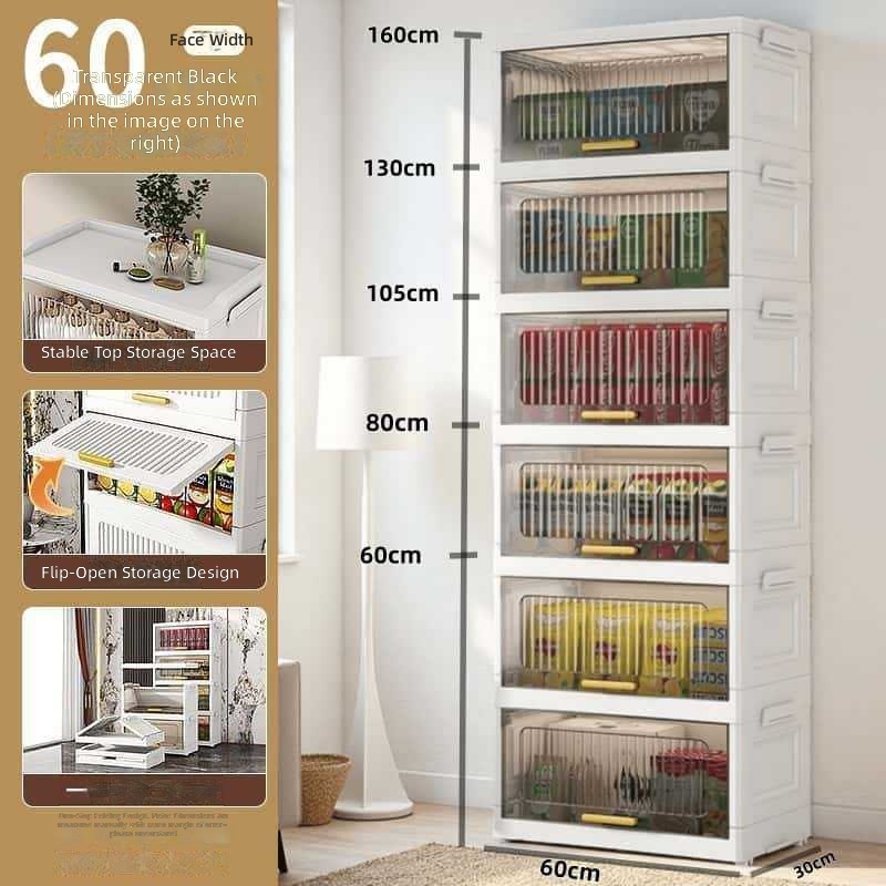 60cm width transparent black