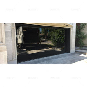Porte de <span class=keywords><strong>garage</strong></span> sectionnelle automatique à commande électrique à télécommande, en alliage d'aluminium givré transparent personnalisé, type mode, à vue complète - Product Image 2
