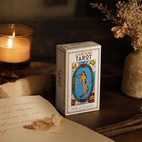 Cartes de tarot en papier écologiques durables de qualité supérieure, jeu de guidance spirituelle avec livre explicatif, symboles intemporels pour débutants et experts