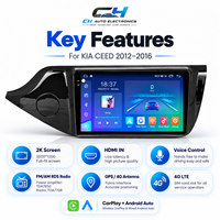 Lecteur DVD de voiture pour KIA CEED JD 2012-2016, autoradio Android, écran tactile, CarPlay, navigation GPS, WiFi, BT, DSP, FM