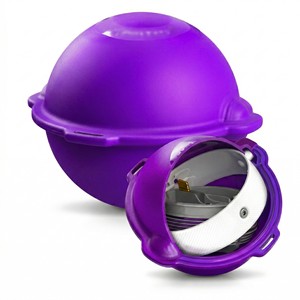 purple Underground Utility Marker Ball 4" Diameter 66.4kHz Non Potable Water Electronic Locator High Density Polyethylene 5-Year - Product Image 2