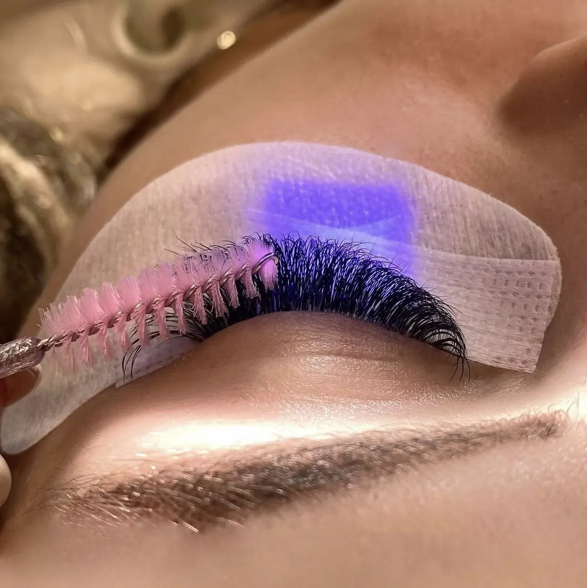 Benutzer definierte niedrige Luft feuchtigkeit Schnellt rocknende Wimpern verlängerung Kleber Wasserdichte Wimpern Mikrowelle Wimpern kleber UV-LED