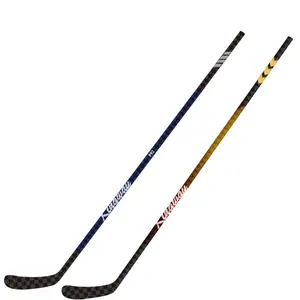Bâton de hockey sur glace en carbone Hyperlite super léger personnalisé 375g 100% carbone