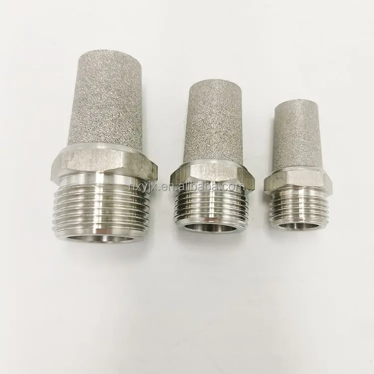 Silenciadores pneumáticos de aço Inoxidável sinterizados porosos de 0,5-100 Micron