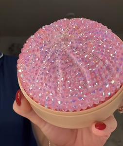 CS hot selling blingbling gold powder crystal squish dumpling lala le small steamed bun <b>squeeze</b> toy eva material - Product Image 4