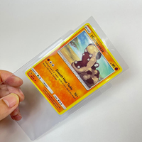 Fundas Protectoras Personalizadas para Tarjetas de Béisbol de PVC Transparente Rígido de Alta Calidad de 3" x 4" con Cierre de Clip de 1 mm de Grosor, Caja para Venta al por Menor