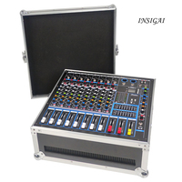 Système de son d'amplificateur de mélangeur professionnel avec contrôleur de boîtier de transport Console de mixage Audio amplificateur de mélangeur karaoké 8 canaux