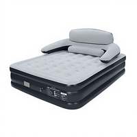 Canapé gonflable portable pas cher, grand canapé-lit gonflable pour couples, design décontracté pour le camping en plein air et la plage