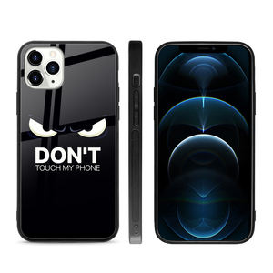 Venta caliente Dont Touch My Phone Design Funda de teléfono para Iphone 12 Cubierta de vidrio templado personalizable para Iphone 13 Pro <span class=keywords><strong>Max</strong></span> - Product Image 5