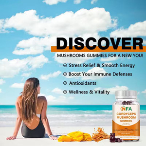 Gummies de Cordyceps en gros : Extrait de champignon, stimulant naturel d'énergie, soutien immunitaire, fonction cérébrale, antioxydant - Product Image 6