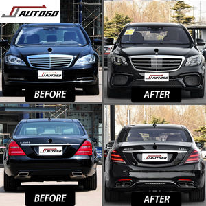 Kit de carrosserie de haute qualité pour Benz classe S W221 2022-2007 mise à jour vers Racing S65 Style pare-chocs + capot + garde-boue + lumière + porte arrière 2013 - Product Image 2