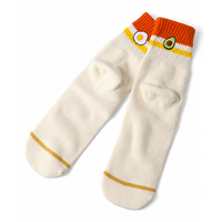 Chaussettes en tricot personnalisées brodées œuf frit et avocat pour hommes, coton côtelé, décontractées, vente en gros