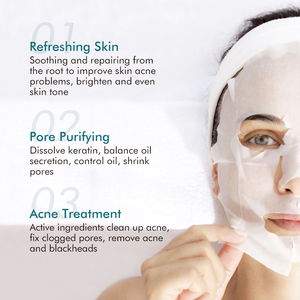 <span class=keywords><strong>Mascarilla</strong></span> Facial Blanqueadora Coreana con AHA y BHA, <span class=keywords><strong>Mascarilla</strong></span> Facial Vegana Natural para el Cuidado <span class=keywords><strong>de</strong></span> la Piel, con Ácido Salicílico para el Acné - Product Image 3