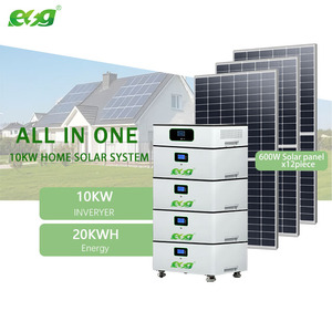 ระบบแบตเตอรี่ลิเธียมแบบเรียงซ้อน ESG Long-Life Complete 3KW 5KW 10KW สำหรับบ้าน ระบบไฮบริดพลังงานแสงอาทิตย์แบบออฟกริด ชุดเครื่องกำเนิดไฟฟ้าพลังงานแสงอาทิตย์ PALA-W Stacked - Product Image 2