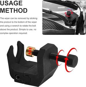 Herramienta de Reparación Automotriz de Acero con Alto Contenido de Carbono para Remover Brazos de Limpiaparabrisas para BMW <span class=keywords><strong>02</strong></span> (E10) - Negro - Product Image 4