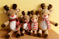 Jouet en peluche de renne de haute qualité, jouet en peluche de Noël, renne en peluche personnalisé, jouet en peluche de renne