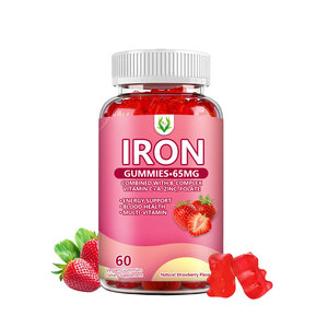 Nhà máy cung cấp sắt Gummies cải thiện chức năng não với vitamin phức tạp hương vị dâu tây cho trẻ em & người lớn - Product Image 1