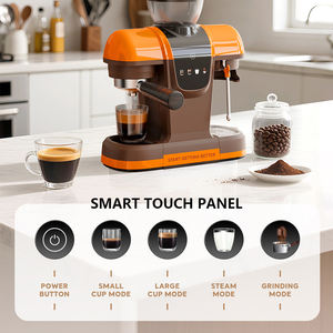 מכונת אספרסו רב תכליתית ביתית איטלקית 1000 וואט חצי אוטומטית עם מטחנה - Product Image 2