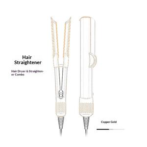 Nouveau 2025 HT01 Sèche-cheveux et Lisseur Coiffant, Protection des Cheveux, Température Constante, Revêtement Céramique, Utilisation Cheveux Humides et Secs - Product Image 4