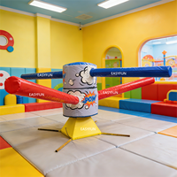EASYFUN Factory - Jeu gonflable Wipeout de 5 m pour 4/5 joueurs - Équipement de divertissement pour événements publics - Location commerciale