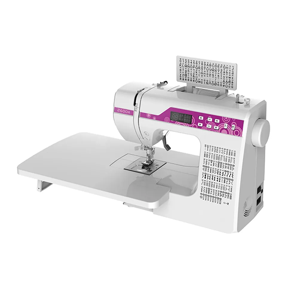 Máquina de coser automática para el hogar, DS-2600A, overlock