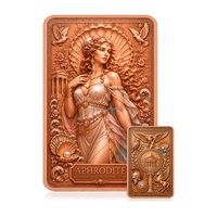 Barre de cuivre pur à 99,9 % de 5 oz, motif cheval ailé Pégase, mythologie grecque, pièce de collection en relief