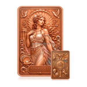 Barra de Cobre Puro .999 de 5oz con Diseño de Caballo Alado de Pegaso del Mito Griego, Lingote Coleccionable en Relieve - Product Image 5