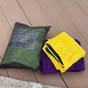 ผ้าไมโครไฟเบอร์เช็ดรถยนต์ 1200gsm 1400gsm ซับน้ำได้ดี แห้งเร็ว สำหรับดูแลรักษารถยนต์ - Product Image 1