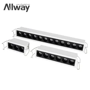 Novo antiofuscante ajustável IP54 teto grade luz quadro 8 15 24 W conduziu o tubo linear