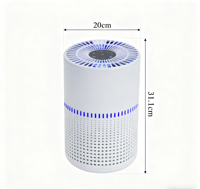 Purificateur d'air OEM électrique avec filtre HEPA et charbon actif, anti-odeurs d'animaux, silencieux, portable, compact, contrôle tactile, mode veille pour la maison et le bureau