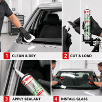 Scellant pour pare-brise automobile Getsun 450g PU 777, adhésif pour vitres de voiture, collage des vitres latérales avant, installation en cartouche